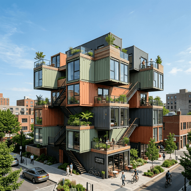 Modulært leilighetskompleks