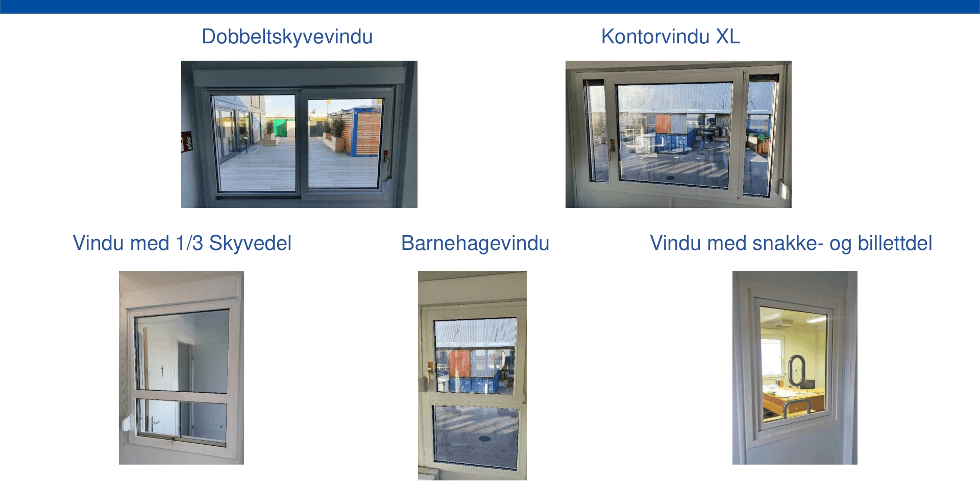 Spesielle vindusvarianter